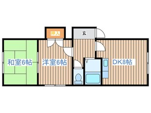 コ－ポ晶子館の物件間取画像